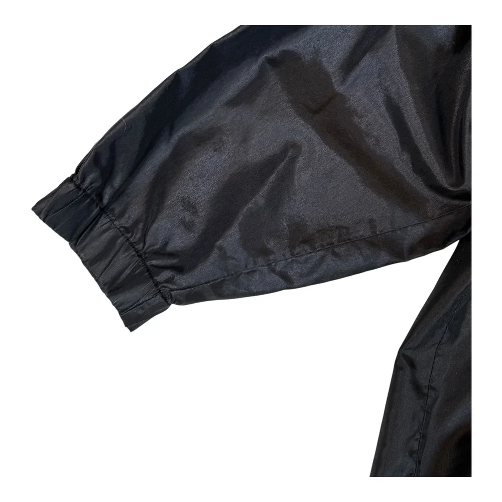 Vintage Esprit Sport Windbreaker‎ Jacket Black Nylon Mens Small 90s